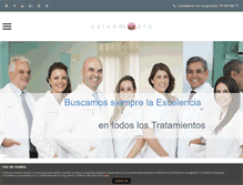 Tablet Screenshot of clinicacalvodemora.es